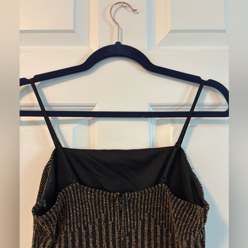 Altar'd State Black & Gold Mini Dress - Picture 7 of 8